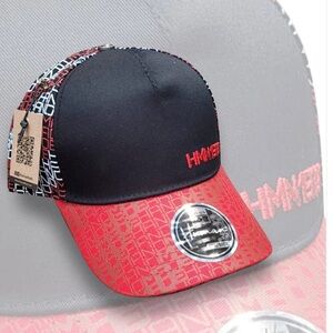 Black and Red Cap by Human hats